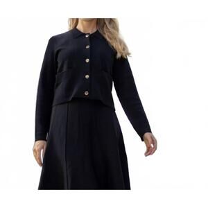 NEW ESTEEM COUTURE aurora knit jacket in black
